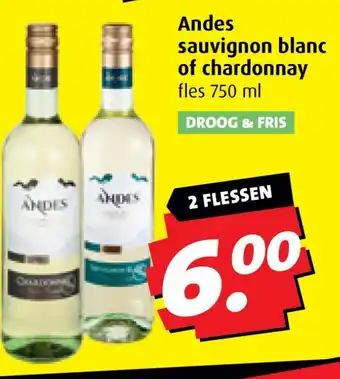 Boni Andes sauvignon blanc of chardonnay aanbieding