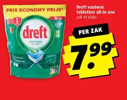 Boni Dreft vaatwas tabletten all in one aanbieding