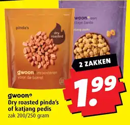 Boni Gwoonº Dry roasted pinda's of katjang pedis aanbieding