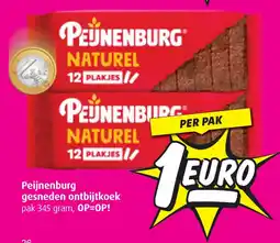 Boni Peijnenburg gesneden ontbijtkoek aanbieding