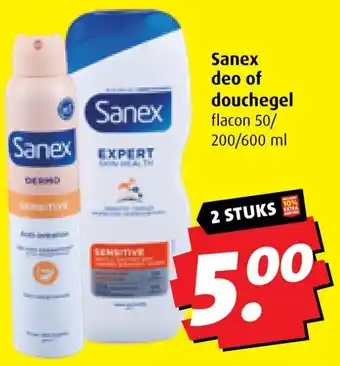 Boni Sanex deo of douchegel aanbieding