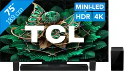 Coolblue TCL 75 QD Mini-led C71K 4K (2025) + TCL Q85H PRO aanbieding