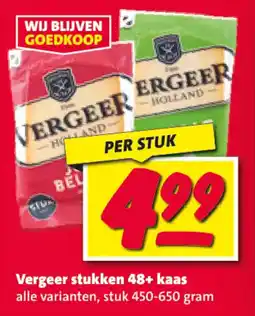 Nettorama Vergeer stukken 48+ kaas aanbieding