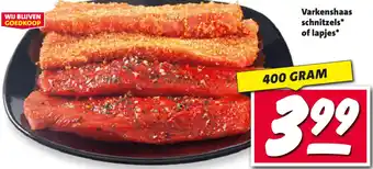 Nettorama Varkenshaas schnitzels of lapjes aanbieding