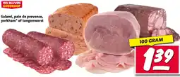 Nettorama Salami, pain de provence, yorkham of tongenworst aanbieding