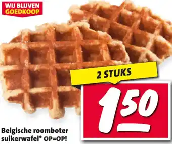 Nettorama Belgische roomboter suikerwafel aanbieding