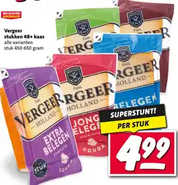 Nettorama Vergeer stukken 48+ kaas aanbieding