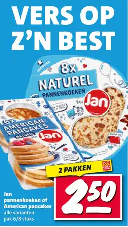 Nettorama Jan pannenkoeken of American pancakes aanbieding