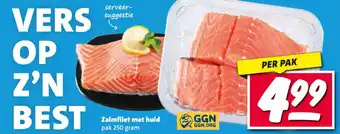 Nettorama Zalmfilet met huid aanbieding