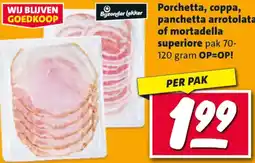 Nettorama Porchetta, coppa, panchetta arrotolata of mortadella superiore aanbieding