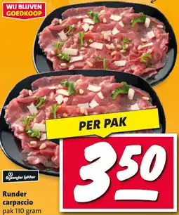Nettorama Runder carpaccio aanbieding