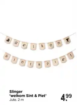 Xenos Slinger 'welkom Sint & Piet' aanbieding