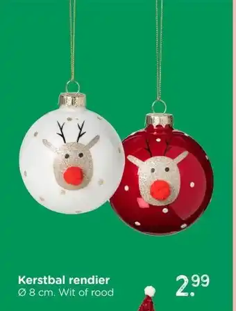 Xenos Kerstbal rendier aanbieding