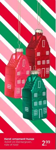 Xenos Kerst ornament huisje aanbieding