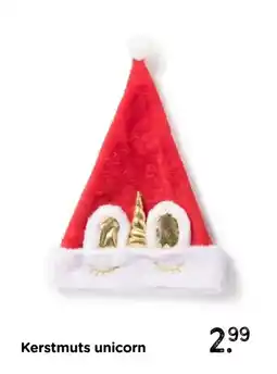 Xenos Kerstmuts unicorn aanbieding