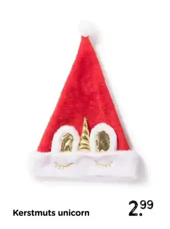 Xenos Kerstmuts unicorn aanbieding