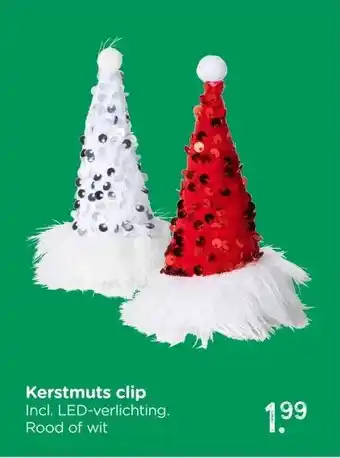 Xenos Kerstmuts clip aanbieding