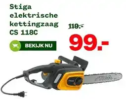 Welkoop Stiga elektrische kettingzaag CS 118C aanbieding