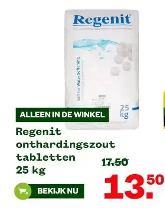 Welkoop Regenit onthardingszout tabletten aanbieding