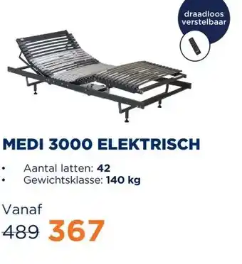 TotaalBED Lattenbodem Medi 3000 elektrisch draadloos aanbieding