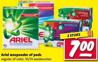 Nettorama Ariel waspoeder of pods aanbieding