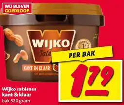 Nettorama Wijko satésaus kant & klaar aanbieding