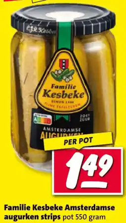 Nettorama Familie Kesbeke Amsterdamse augurken strips aanbieding