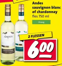 Nettorama Andes sauvignon blanc of chardonnay aanbieding