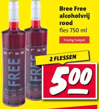 Nettorama Bree Free alcoholvrij rood aanbieding