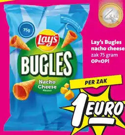Nettorama Lay's Bugles nacho cheese aanbieding