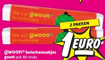 Nettorama Gwoon boterhamzakjes groot aanbieding