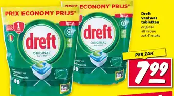 Nettorama Dreft vaatwas tabletten aanbieding