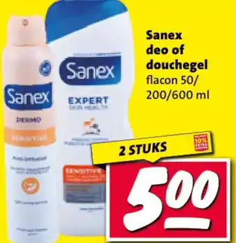 Nettorama Sanex deo of douchegel aanbieding