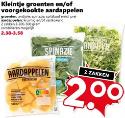 Coop Kleintje groenten en/of voorgekookte aardappelen aanbieding