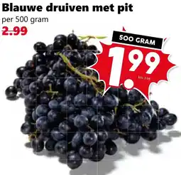 Coop Blauwe druiven met pit aanbieding