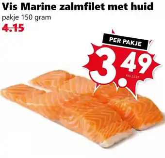 Coop Vis Marine zalmfilet met huid aanbieding