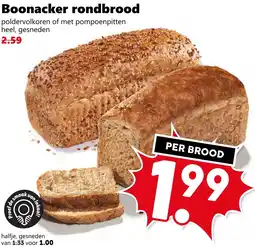 Coop Boonacker rondbrood aanbieding