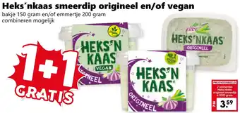 Coop Heks'nkaas smeerdip origineel en/of vegan aanbieding