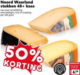 Coop Noord Waarland stukken 48+ kaas aanbieding