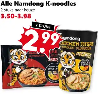 Coop Alle Namdong K-noodles aanbieding