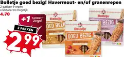 Coop Bolletje goed bezig! Havermout en/of granenrepen aanbieding