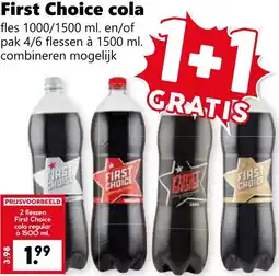 Coop First Choice cola aanbieding
