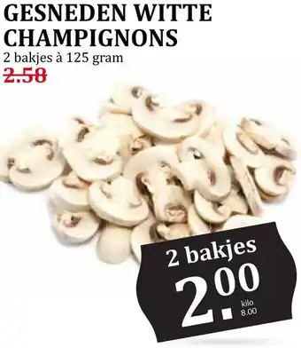 Coop Gesneden witte champignons aanbieding