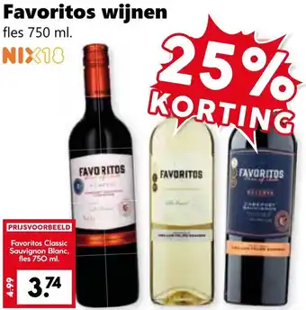 Coop Favoritos wijnen aanbieding