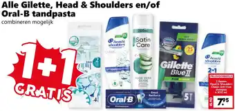 Coop Alle Gilette, Head & Shoulders en/of Oral-B tandpasta aanbieding
