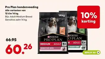 Pets Place Pro Plan hondenvoeding aanbieding