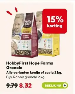Pets Place HobbyFirst Hope Farms Granola aanbieding