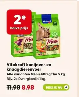 Pets Place Vitakraft konijnen- en knaagdierenvoer aanbieding