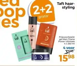 Trekpleister Taft haar- styling aanbieding