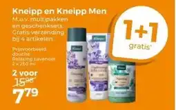 Trekpleister Kneipp en Kneipp Men aanbieding